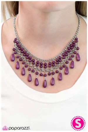 Paparazzi Necklace ~ Daredevil - Purple