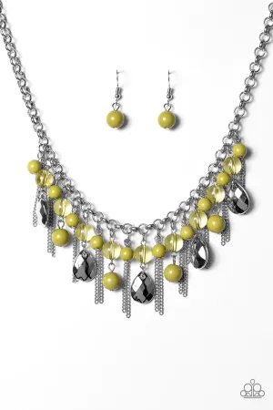 Paparazzi Necklace ~ Here Comes The Storm - Green