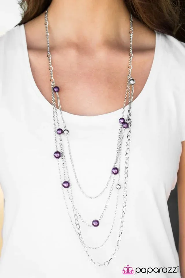 Paparazzi Necklace ~ Lets Celebrate! - Purple