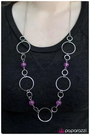 Paparazzi Necklace ~ Lets Start At The Very Beginning - Purple