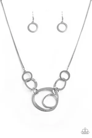 Paparazzi Necklace ~ Progressively Vogue - Silver