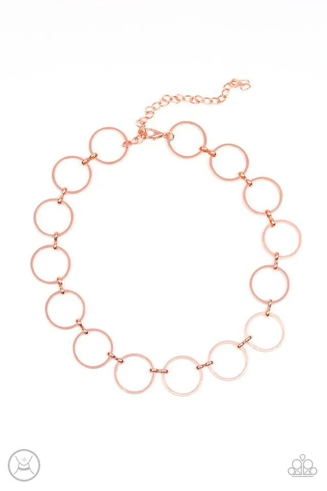 Paparazzi Necklace ~ Retro Metro - Copper