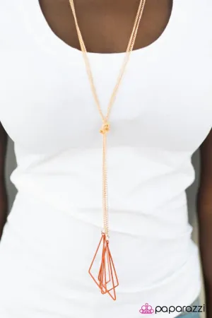 Paparazzi Necklace ~ Shape of Things to Come - Orange