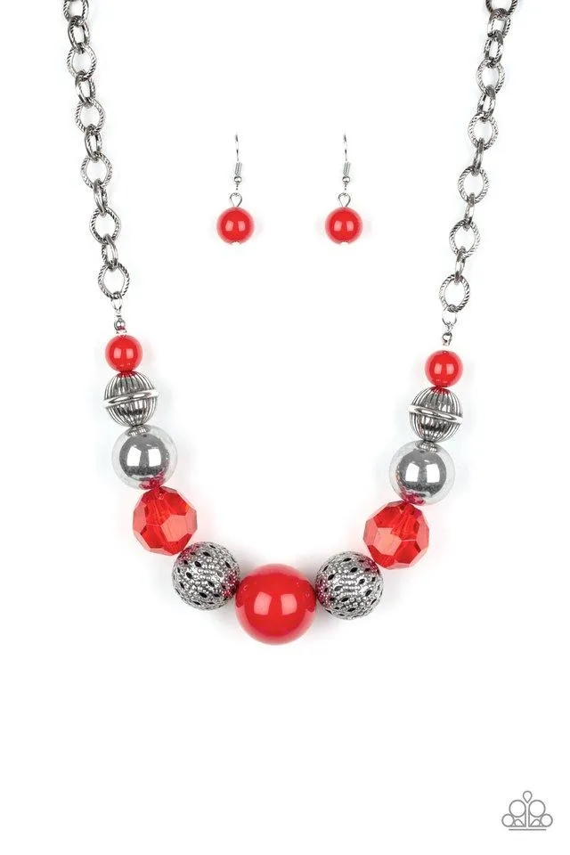 Paparazzi Necklace ~ Sugar, Sugar - Red