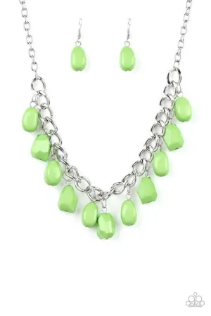 Paparazzi Necklace ~ Take The COLOR Wheel! - Green