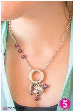 Paparazzi Necklace ~ The Charmed Life - Purple