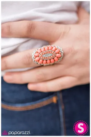 Paparazzi Ring ~ Queen BEAD - Orange