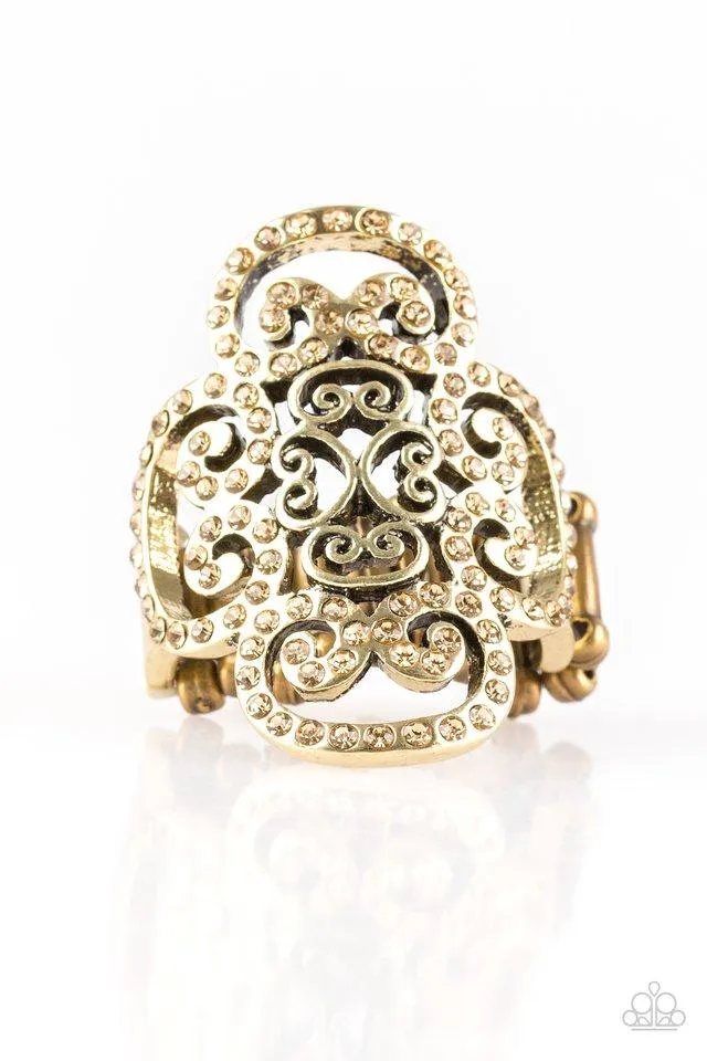 Paparazzi Ring ~ Regal Regalia - Brass