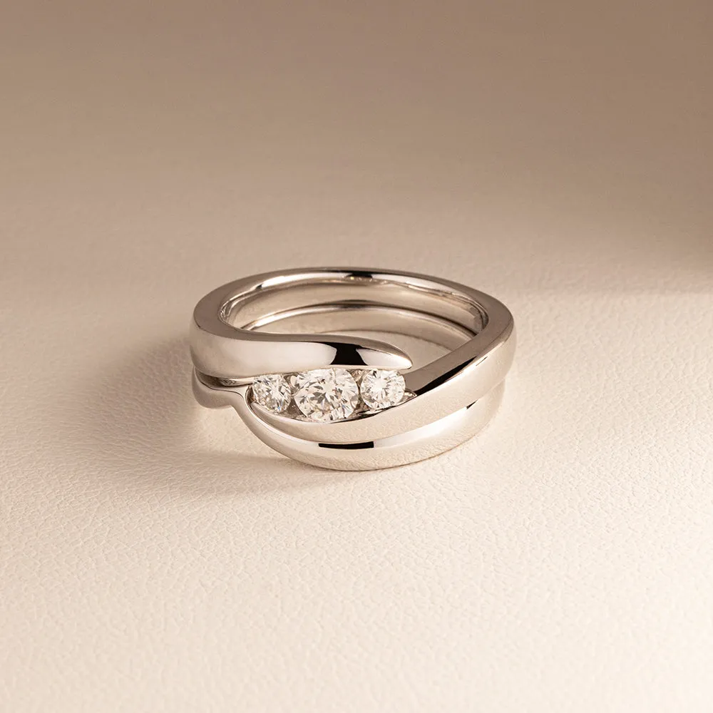 Platinum Fitted Equinox Ring