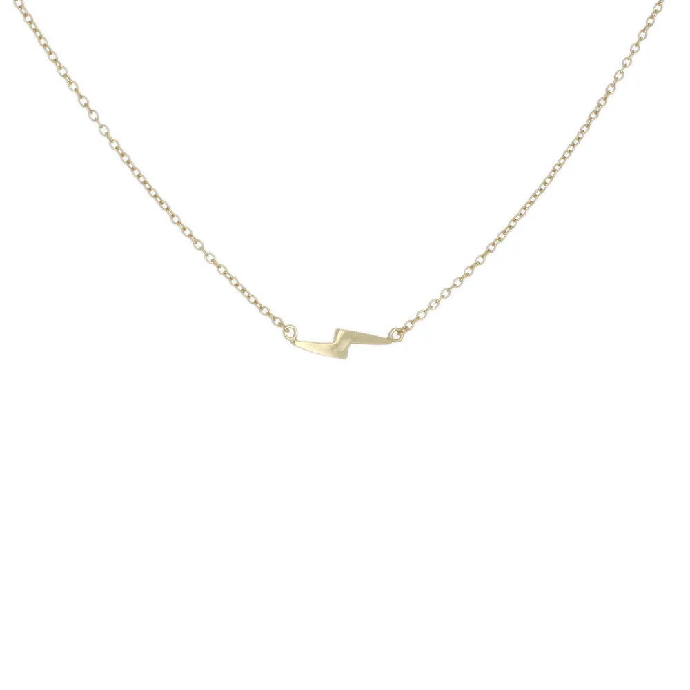 SIDEWAY LIGHTNING BOLT NECKLACE