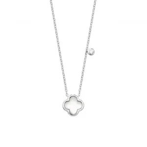 Silver & Co Mother of Pearl Clover Shape Pendant SPG0068