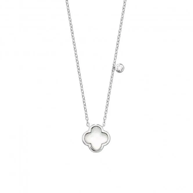 Silver & Co Mother of Pearl Clover Shape Pendant SPG0068