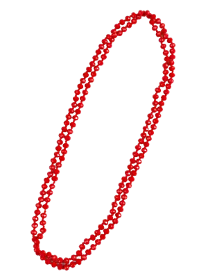 Southern Grace Women's Red Double Wrap Beaded Necklace