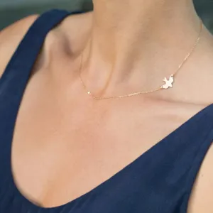 Tomtosh Simple Gold Birds Necklace Clavicle Chains Charm Womens Fashion Jewelry Colar Maxi Necklace For Women Fine Jewelry