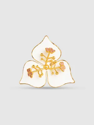 WHITE BOUGAINVILLEA RING LARGE